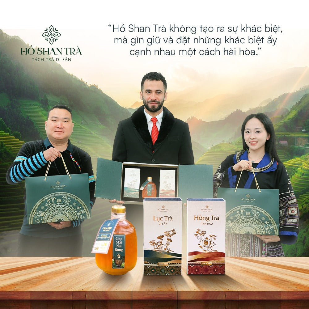 Hộp Quà Trà Shan Tuyết Cổ Thụ Đại Đoàn Kết
